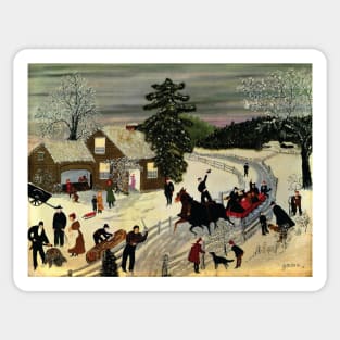 grandma moses Sticker